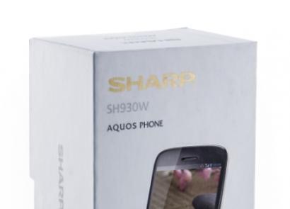 Предварительный обзор смартфона Sharp Aquos Phone SH930W